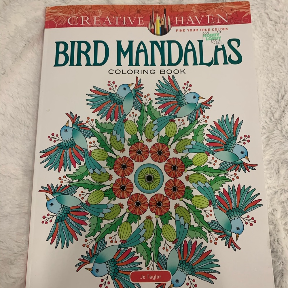 Bird mandalas coloring book!